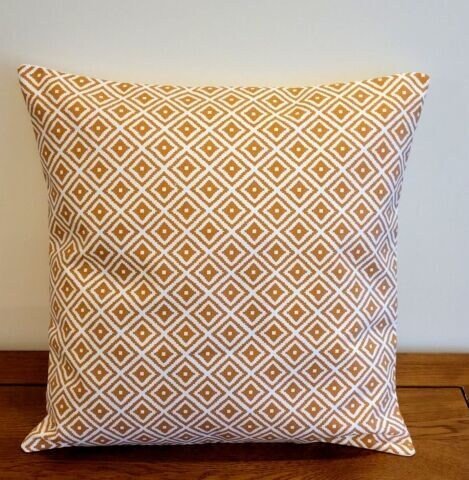 Geometric Cushion Cover , Orange Pillow Cover , Orange Pillow Sham , Throw Pillow , Cushion Cover UK, Decorative Cushion 14" 16" 17" 18" - CushionCoverAndDecor