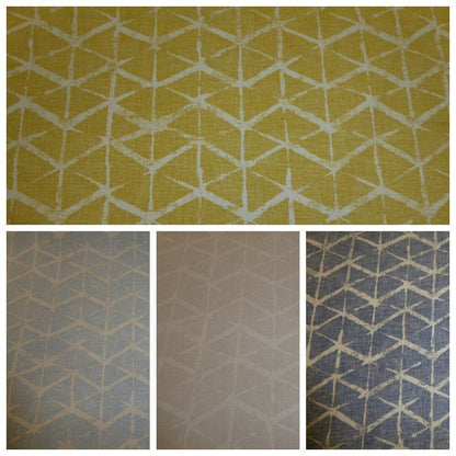 Geometric Fabian Tablecloth , Yellow Tablecloth , Blue Tablecloth , Tablecloth UK 100% Cotton - CushionCoverAndDecor