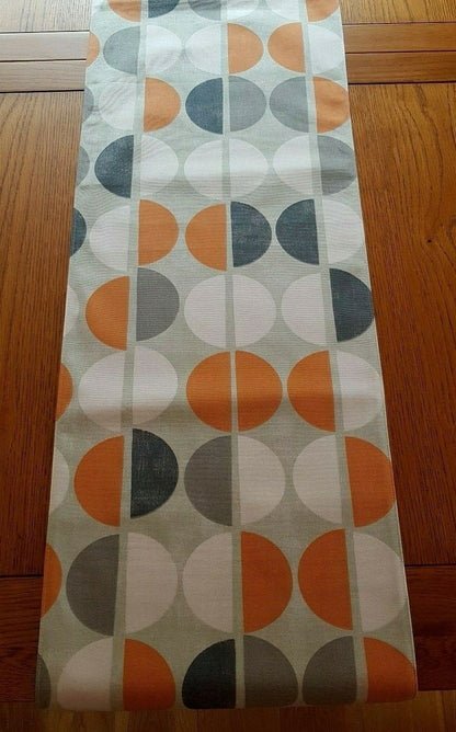 Geometric Table Runner , Orange Table Runner , Shoreditch Mango Table Runner , Table Runner UK 36" 48" 54" 60" 64" 72" 84" 96" 104" - CushionCoverAndDecor