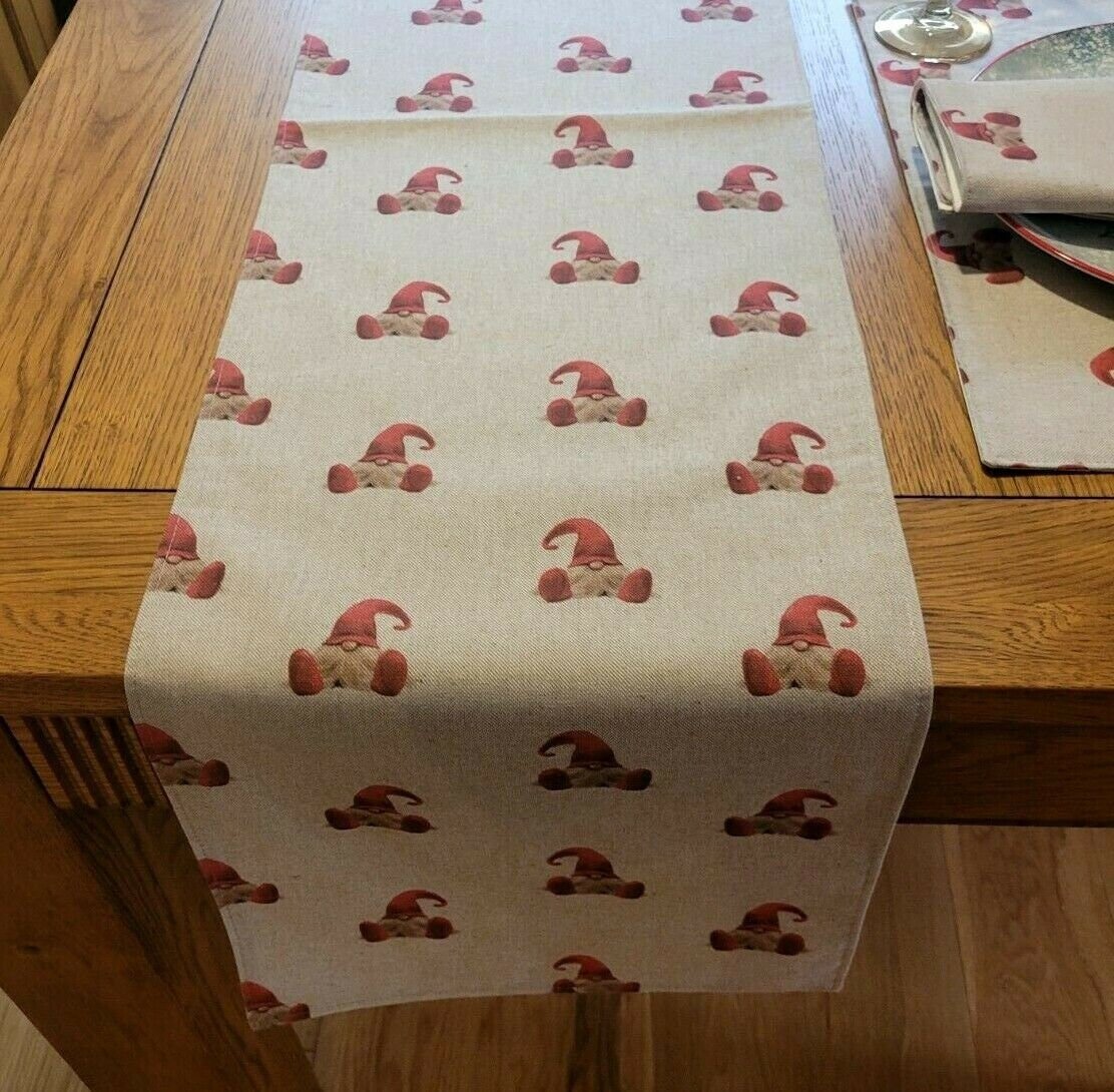 Gonk Elf Christmas Table Runner - CushionCoverAndDecor