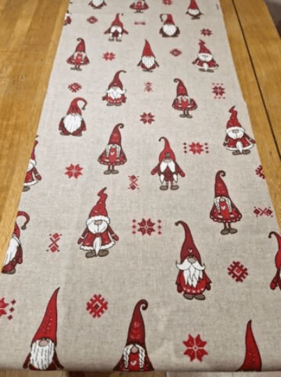 Gonk Elf Christmas Table Runner - CushionCoverAndDecor