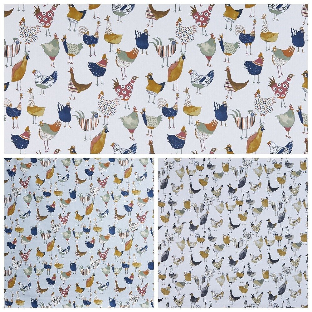 Harriet Hens Chicken Cotton Fabric Napkins Set - CushionCoverAndDecor