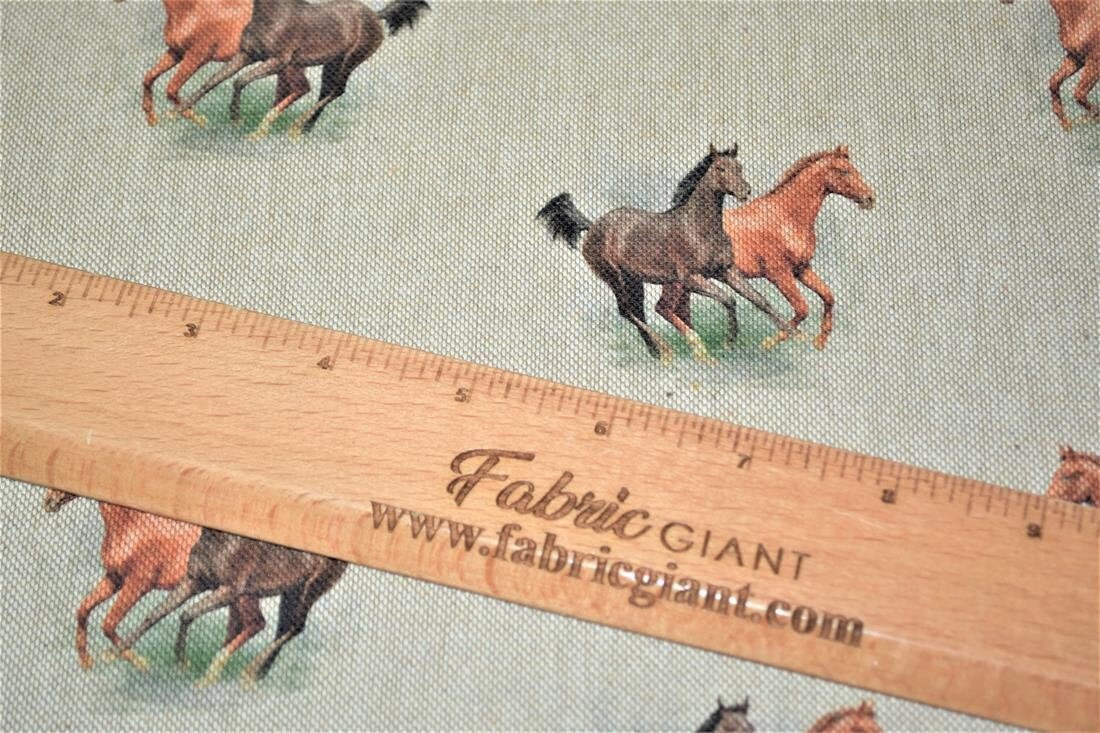 Horses Tablecloth , Linen Look Tablecloth , Tablecloth UK - CushionCoverAndDecor