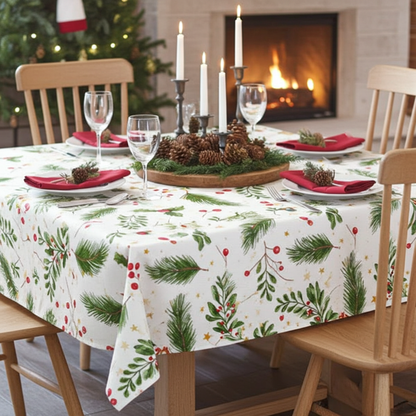 Christmas Twigs & Berries Tablecloth