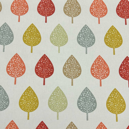 Symmetrical Leaf Leaves Burnt Orange  Cushion Cover