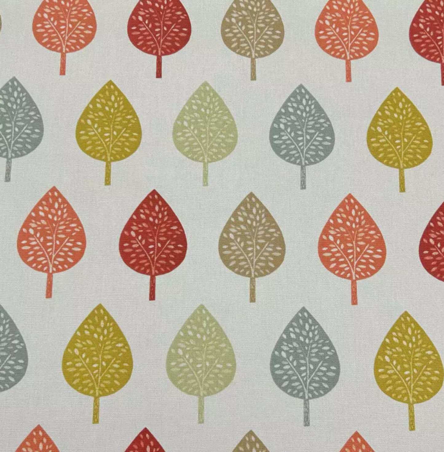 Symmetrical Leaf Leaves Burnt Orange  Cushion Cover