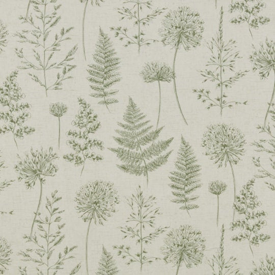 Chervil Fern Green Dandelion Wildflowers Cushion Cover