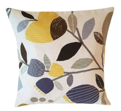 ILiv Pomegranate Trail Floral Ochre Yellow Cushion Cover , Throw Pillow , Scatter Cushions , Cushion Cover UK