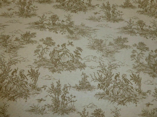 Oval Toile De Jouy Tablecloth , Vintage Tablecloth , French Tablecloth , Linen Tablecloth , Round Tablecloth , Round Tablecloth