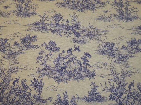 Oval Toile De Jouy Tablecloth , Vintage Tablecloth , French Tablecloth , Linen Tablecloth , Round Tablecloth , Round Tablecloth