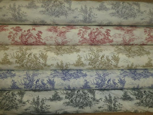 Oval Toile De Jouy Tablecloth , Vintage Tablecloth , French Tablecloth , Linen Tablecloth , Round Tablecloth , Round Tablecloth