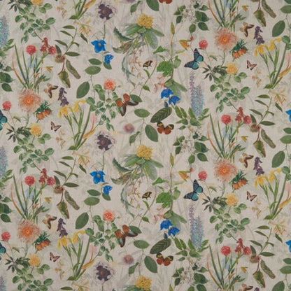 Secret Garden Tablecloth Beige, Floral Butterfly, Round Oval Rectangle, Handmade in UK