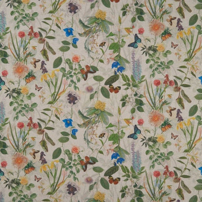 Secret Garden Tablecloth Beige, Floral Butterfly, Round Oval Rectangle, Handmade in UK