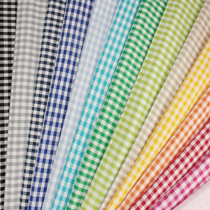 Black Gingham Tablecloth: Handmade Cotton Check Tablecloth