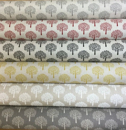 Round Mulberry Trees Tablecloth , Linen Look Tablecloth , Floral Tablecloth , Round Tablecloth , Oval Tablecloth