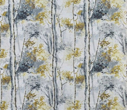 Silver Birch Trees Shadow Grey Yellow Cushion Cover , Throw Pillow , Scatter Cushions , Cushion Cover UK