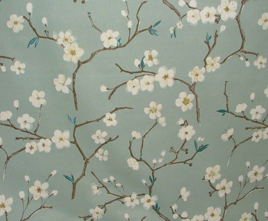 Japanese Cherry Blossom Tablecloth , Floral Blue Tablecloth , Floral Tablecloth , Round, Square, Rectangle Tablecloth , Tablecloth UK