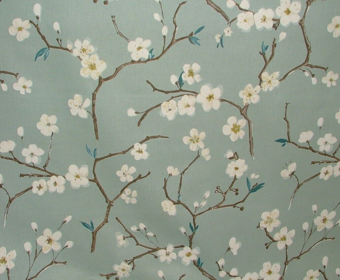 Japanese Cherry Blossom Tablecloth , Floral Blue Tablecloth , Floral Tablecloth , Round, Square, Rectangle Tablecloth , Tablecloth UK