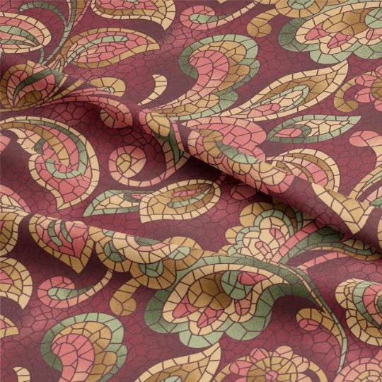 Round Floral Tablecloth , Vintage Retro Tablecloth , Round Tablecloth , Oval Tablecloth , Rectangle Tablecloth