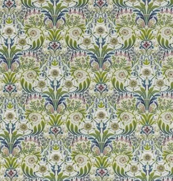 William Morris Style Cushion Cover, Arts Crafts Floral Throw Pillow