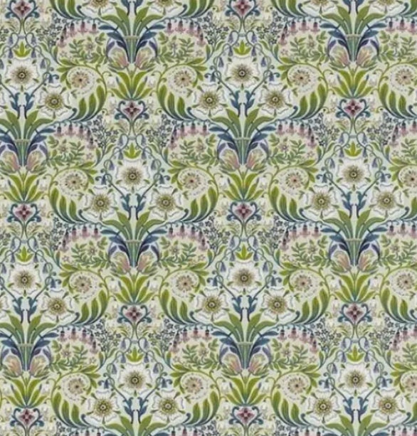 William Morris Style Cushion Cover, Arts Crafts Floral Throw Pillow