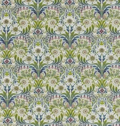 William Morris Style Cushion Cover, Arts Crafts Floral Throw Pillow
