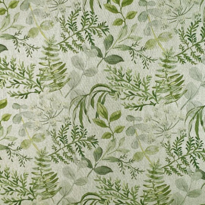 Botanical Leaves Floral Tablecloth , Handmade in UK