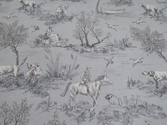 Toile Countryside Tablecloth , Tablecloth Toile De Jouy , Vintage Tablecloth , Country Life Tablecloth , Tablecloth UK
