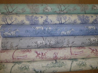 Toile Countryside Tablecloth , Tablecloth Toile De Jouy , Vintage Tablecloth , Country Life Tablecloth , Tablecloth UK