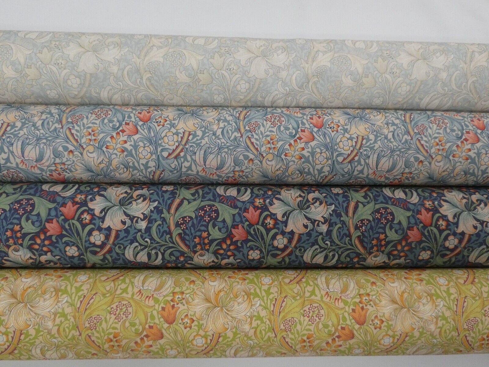 William Morris Golden Lily Cornsilk Green Tablecloth , Floral Tablecloth , Round Tablecloth , Square Tablecloth , Tablecloth UK