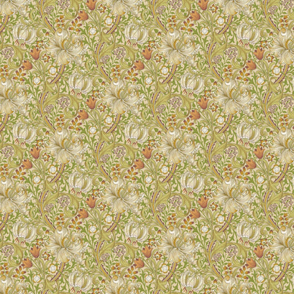 William Morris Golden Lily Tablecloth, Handmade Floral Cotton Tablecloth, UK Made