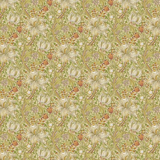 William Morris Golden Lily Cornsilk Green Tablecloth , Floral Tablecloth , Round Tablecloth , Square Tablecloth , Tablecloth UK