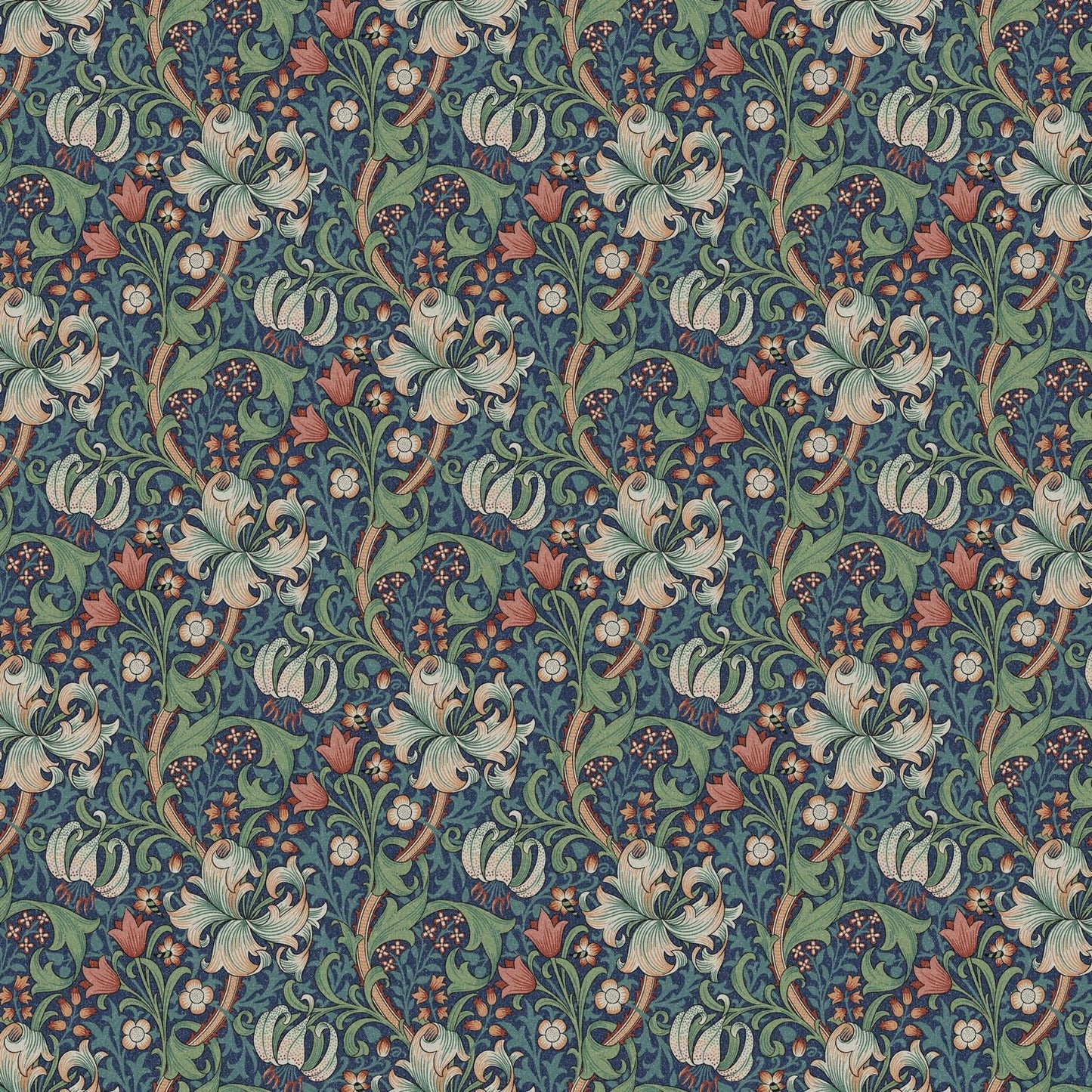 Round Floral Tablecloth , William Morris Golden Lily Tablecloth , Square Tablecloth , Tablecloth UK