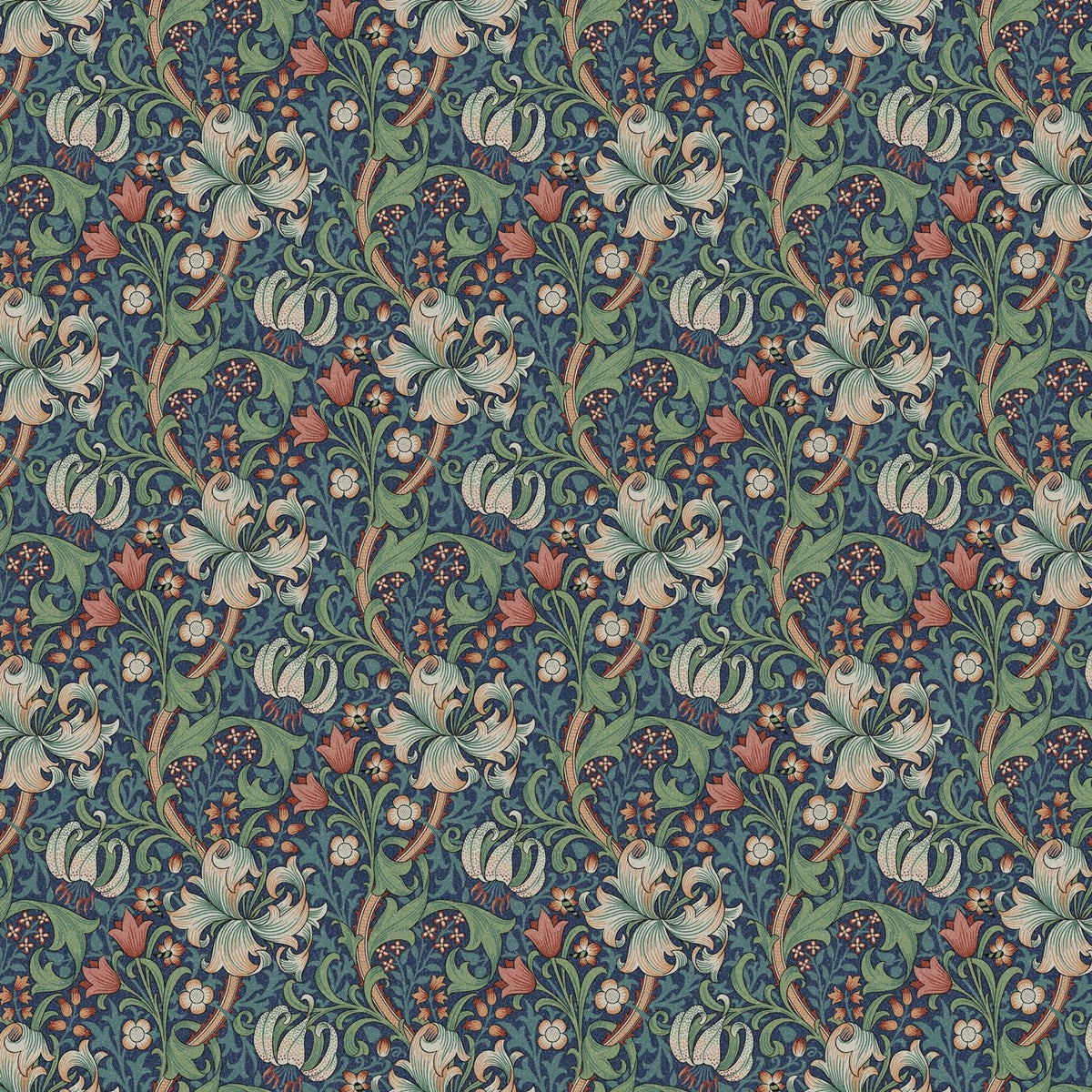 Round Floral Tablecloth , William Morris Golden Lily Tablecloth , Square Tablecloth , Tablecloth UK