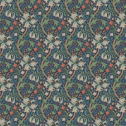 William Morris Golden Lily Jewel Tablecloth , Floral Tablecloth , Round Tablecloth , Square Tablecloth , Tablecloth UK