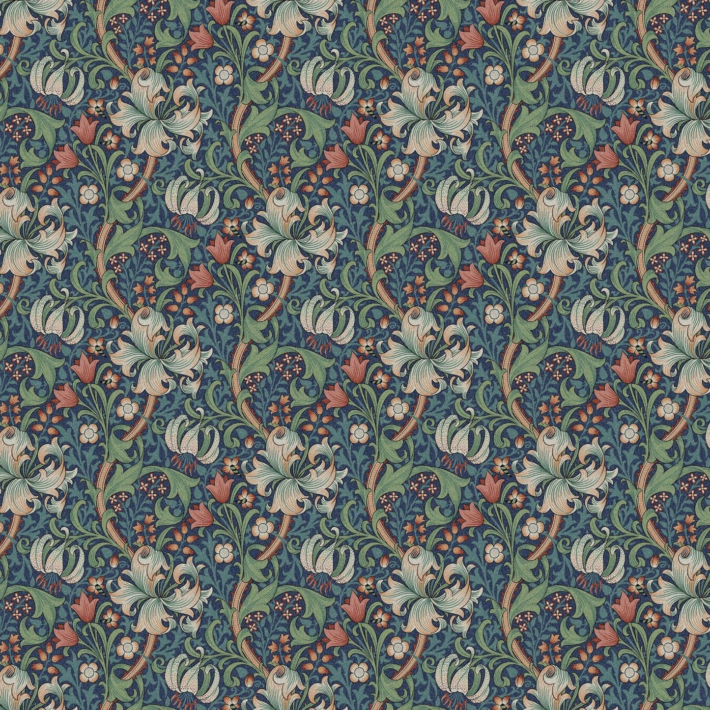 William Morris Golden Lily Jewel Tablecloth , Floral Tablecloth , Round Tablecloth , Square Tablecloth , Tablecloth UK