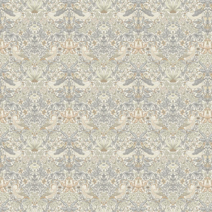 Round William Morris Tablecloth Strawberry Thief Navy , Floral Birds Tablecloth , Round Tablecloth , Square Tablecloth , Tablecloth UK