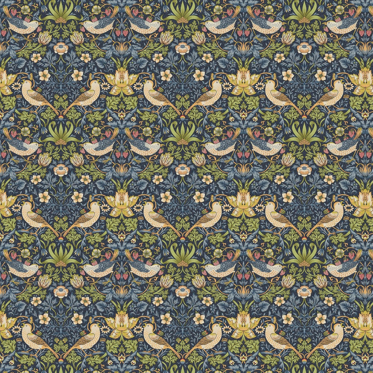 William Morris Strawberry Thief Tablecloth , Floral Birds Tablecloth , Round Tablecloth , Square Tablecloth , Tablecloth UK