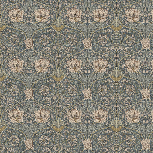 William Morris Honeysuckle Steel Tablecloth , Floral Tablecloth , Round Tablecloth , Square Tablecloth , Tablecloth UK