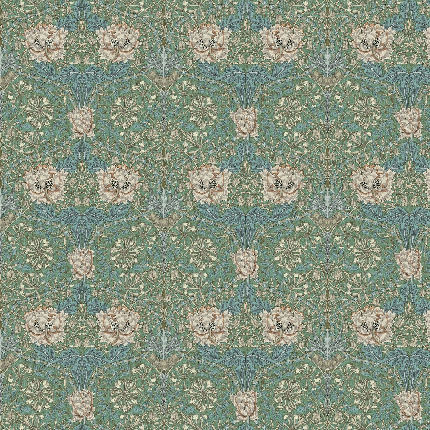 William Morris Honeysuckle Tablecloth , Floral Table cloth , Round Oval Square Rectangle , Napkins , Handmade UK