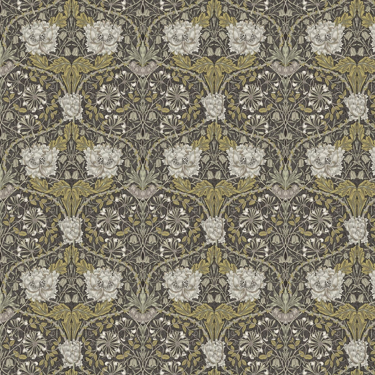 William Morris Honeysuckle Mocha Tablecloth , Floral Tablecloth , Round Tablecloth , Square Tablecloth , Tablecloth UK