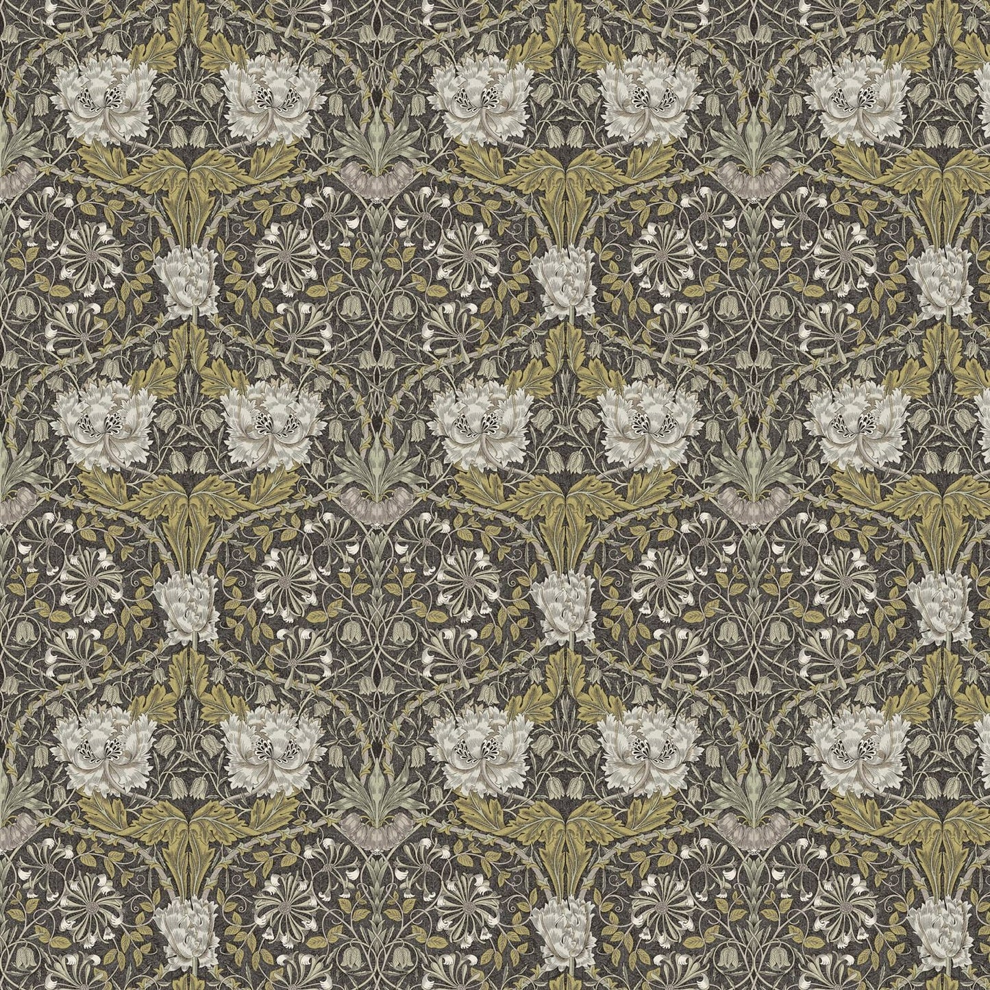 William Morris Honeysuckle Mocha Tablecloth , Floral Tablecloth , Round Tablecloth , Square Tablecloth , Tablecloth UK