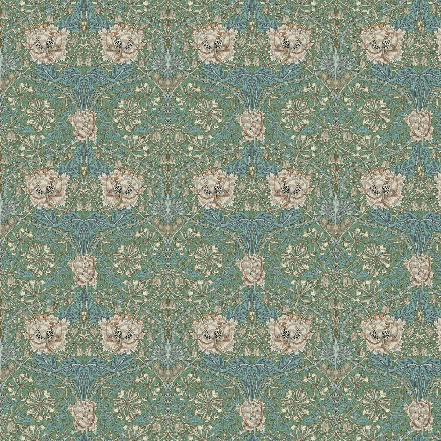 William Morris Honeysuckle Seaspray Tablecloth , Floral Tablecloth , Round Tablecloth , Square Tablecloth , Tablecloth UK