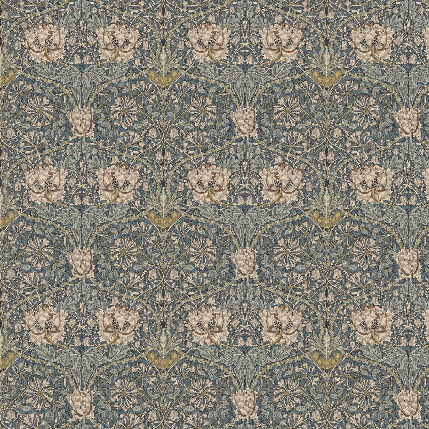 William Morris Honeysuckle Steel Tablecloth , Floral Tablecloth , Round Tablecloth , Square Tablecloth , Tablecloth UK