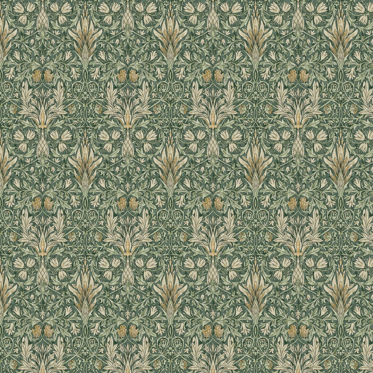 William Morris Snakeshead Tablecloth: Floral Print, Handmade Cotton
