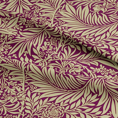 William Morris Larkspur Damson Purple Tablecloth , Rectangle Tablecloth , William Morris Tablecloth , Round Tablecloth , Oval Tablecloth