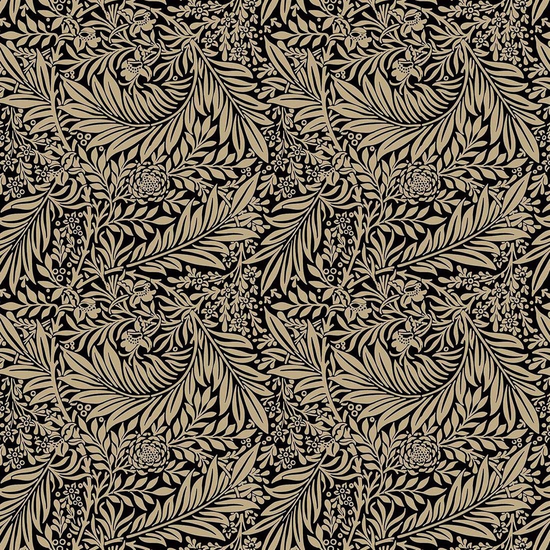 William Morris Larkspur Ebony Black Tablecloth , Rectangle Tablecloth , William Morris Tablecloth , Round Tablecloth , Oval Tablecloth