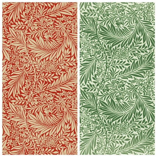William Morris Larkspur Leaf Tablecloth , William Morris Tablecloth , Christmas Tablecloth , Round Tablecloth , Oval Tablecloth
