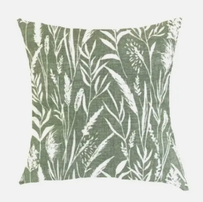 Wild Grasses Hemp Sage Green Cushion Cover , Throw Pillow , Scatter Cushions , Cushion Cover UK