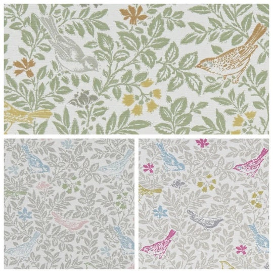 Bird Song Tablecloth, Sage Green Tablecloth , Round Tablecloth , Square Tablecloth , Beige Tablecloth , Rectangle Square Tablecloth UK